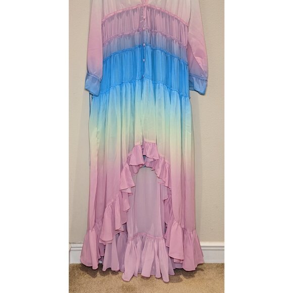 NWT Rococo Sand Rainbow Ombré Maxi Dress - Picture 5 of 15